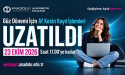 AÖF Kayıtları 23 Ekim’e Uzatıldı