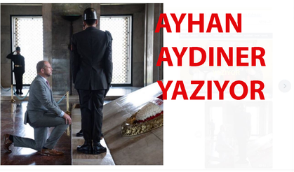 Dünyada Eşi Olmayan Atatürk’e Diz Çökerek Saygısını Gösterdi