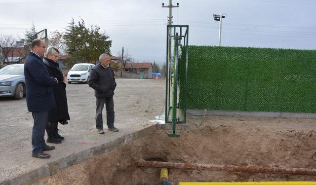 Seyitgazi'de doğalğaz çalışmalarında sona gelindi