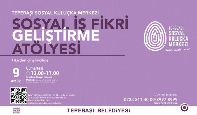 Sosyal İş Fikri Geliştirme Atölyesi Düzenlenecek