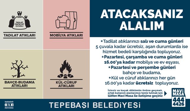 Tepebaşı’nda Atık Toplama Hizmeti Sürüyor