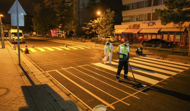 Trafik Güvenliği İçin Gece Gündüz Mesai