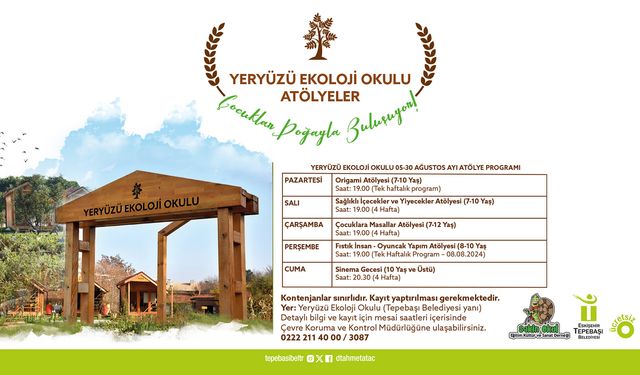 Yeryüzü Ekoloji Okulu’nda Ağustos Ayı Atölyeleri Başlıyor