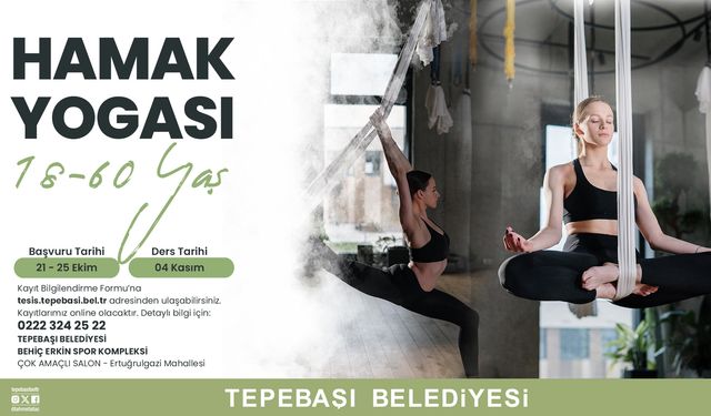 Hamak Yogası İçin Kayıtlar Başladı