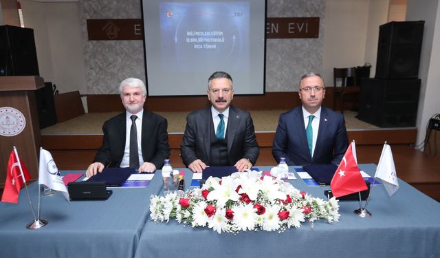 İl Millî Eğitim Müdürlüğü ile TEİ Arasında İş Birliği Protokolü