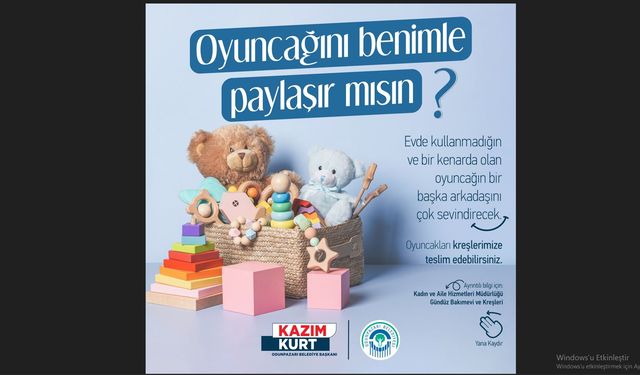 Odunpazarı Belediyesi’nden çocuklarla oyuncak dayanışması