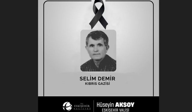 Vali Aksoy'dan Kıbrıs Gazisi için taziye mesajı