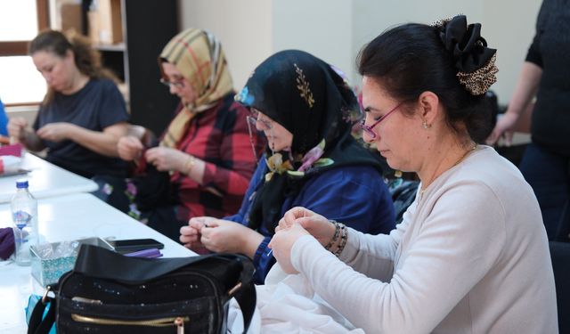 Odunpazarı Belediyesi’nden Kadınlara İğne Oyası Atölyesi