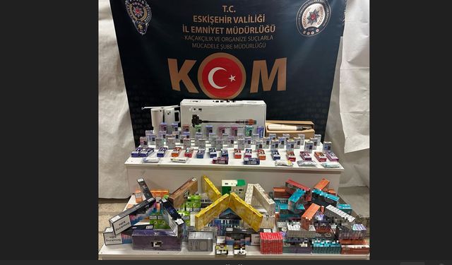1 milyon liralık kaçak eşya ele geçirildi