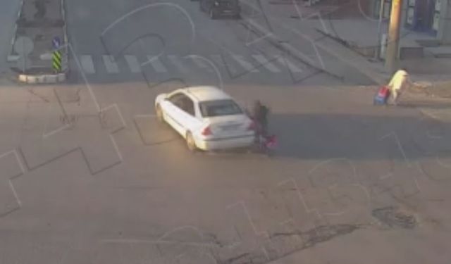 Kütahya'da motosikletlerin karıştığı kazalar kameraya yansıdı