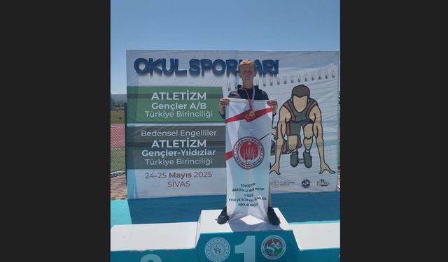 Eskişehirli öğrenci Türkiye şampiyonu oldu