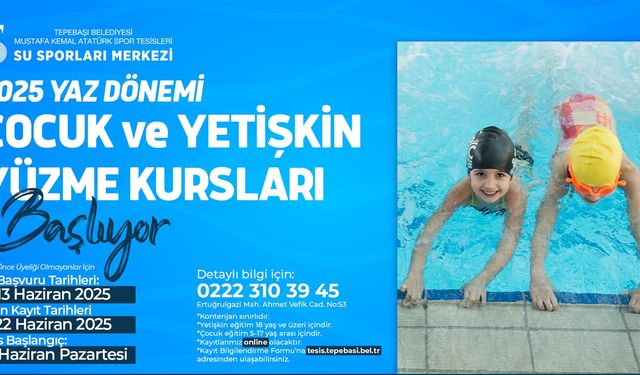 Yüzme Kursu İçin Kayıtlar Başlıyor