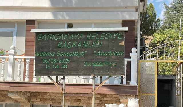 Sarıcakaya’da termometreler 54’ü gösterdi