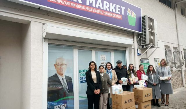 Odunpazarı Kent Konseyinden Halk Markete Anlamlı Destek