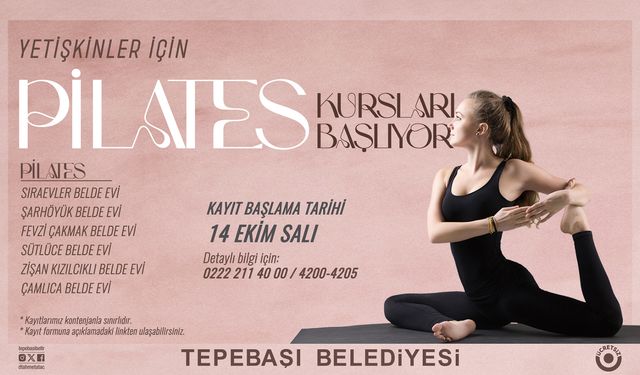 Pilates Kursu İçin Kayıtlar Başlıyor