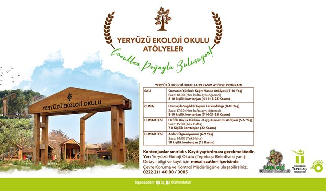 Yeryüzü Ekoloji Okulu’nda Kasım Ayı Atölyeleri Başlıyor