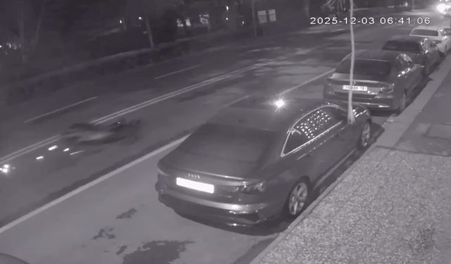 Hayatını kaybeden motosikletlinin kaza anı görüntüleri ortaya çıktı