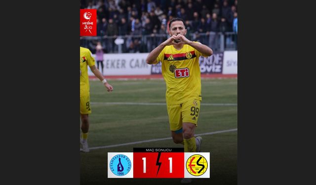 Eskişehirspor Kütahya'dan 1 puan ile döndü