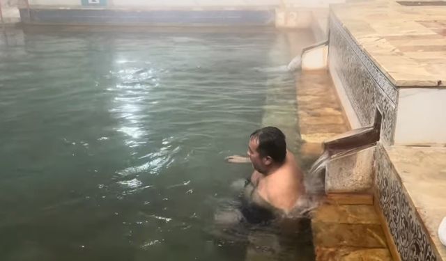 Dereli Kaplıcaları kükürtlü suyuyla şifa dağıtmaya devam ediyor