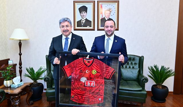 Eskişehirspor Yönetimi Vali Yılmaz'ı Ziyaret Etti