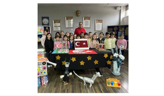 Öğrencilerden 'Atık Malzemelerle Sanat'