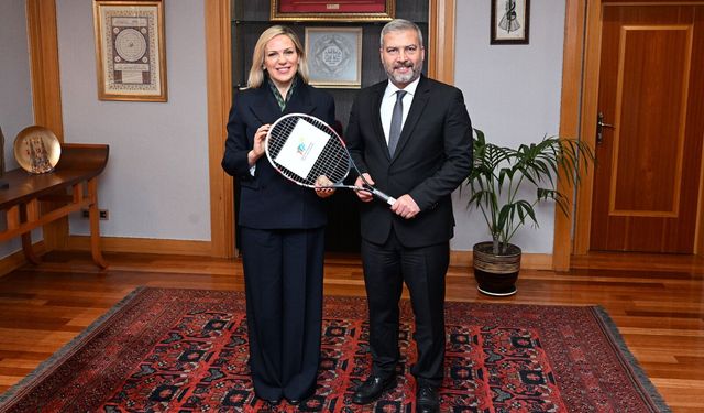 Tenis Federasyonu Başkanından Rektör Adıgüzel'e Ziyaret