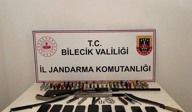 Bilecik'te silah kaçakçılığı operasyonu: 11 gözaltı