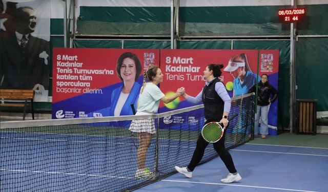 8 Mart Kadınlar Tenis Turnuvası Coşkuyla Tamamlandı
