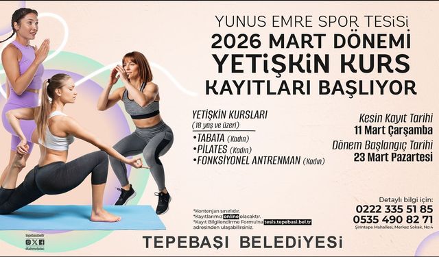 Tepebaşı’nda Yetişkin Kurs Kayıtları Başladı
