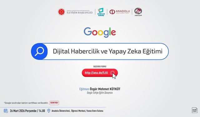 Anadolu Üniversitesinde Dijital Habercilik ve Yapay Zekâ Eğitimi Programı