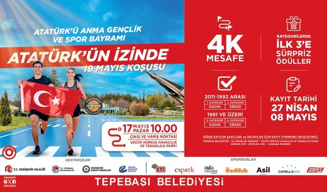 “Atatürk’ün İzinde 19 Mayıs Koşusu” Düzenleniyor