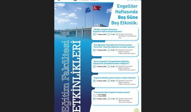 Anadolu Üniversitesinde Engelliler Haftası Farkındalık Etkinlikleri