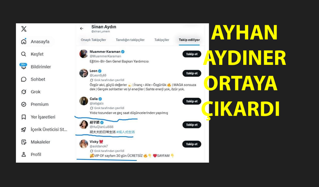Sinan Aydın Artık Cinsel İçerikli Hesapları Takip Etmiyor!