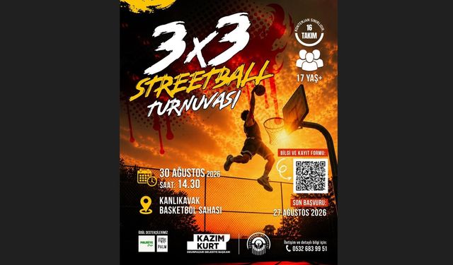 Odunpazarı’nda 30 Ağustos’a Özel 3X3 Streetball Heyecanı
