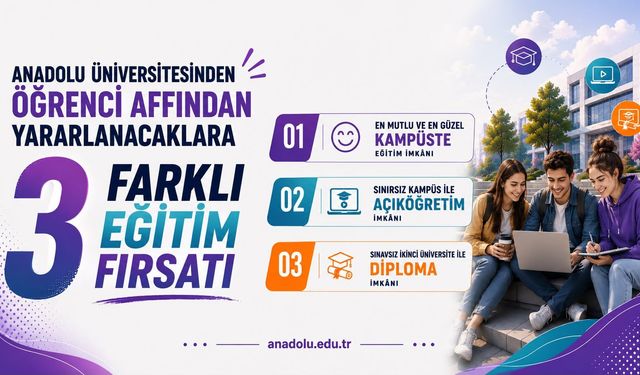 Öğrenci affından yararlanacaklara üç farklı eğitim imkânı