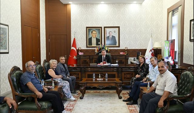 Muhtarlardan Vali Yılmaz'a Ziyaret