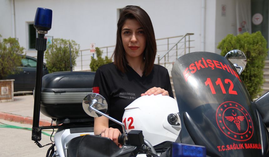 112’nin tek motosikletli kadın ATT’si
