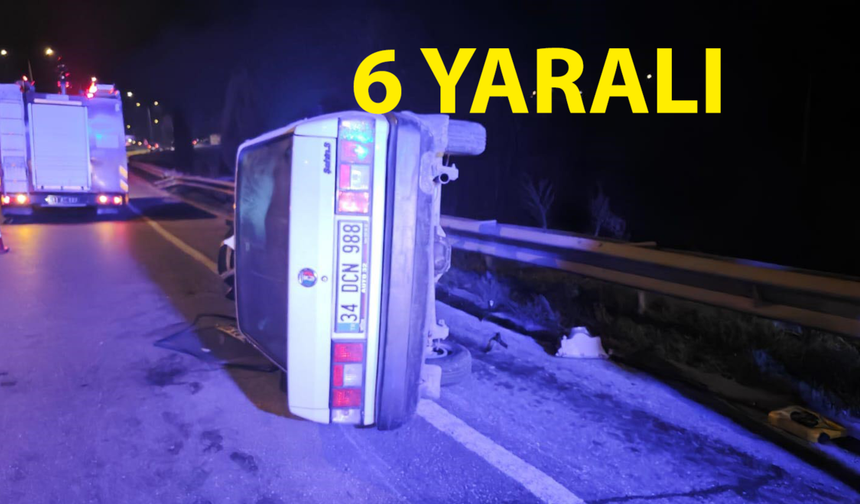 Kontrolden çıkan otomobil bariyerlere çarptı