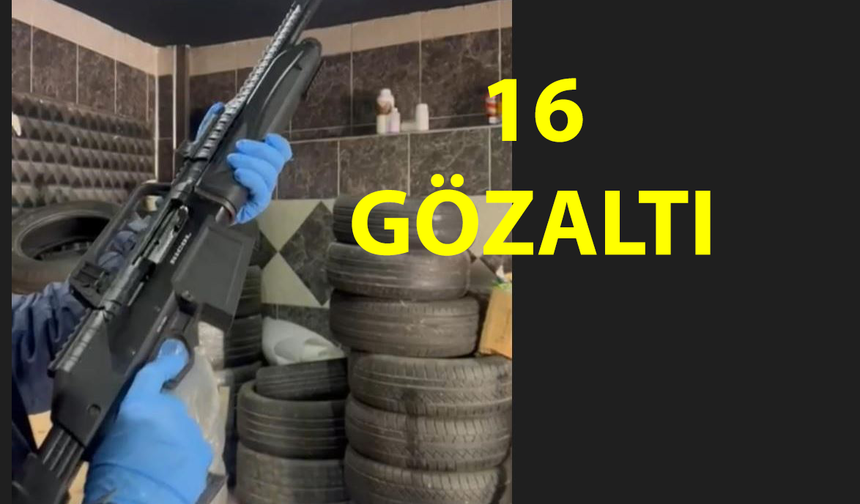 Kütahya'da 45 Adrese Operasyon