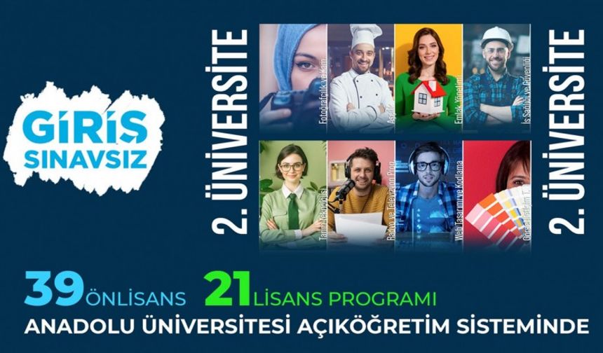 Sınavsız ikinci üniversite kayıtları devam ediyor