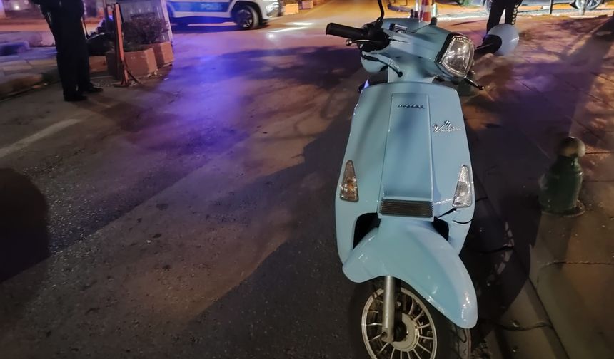 Zincire takılan motosikletten düşüp yaralandı