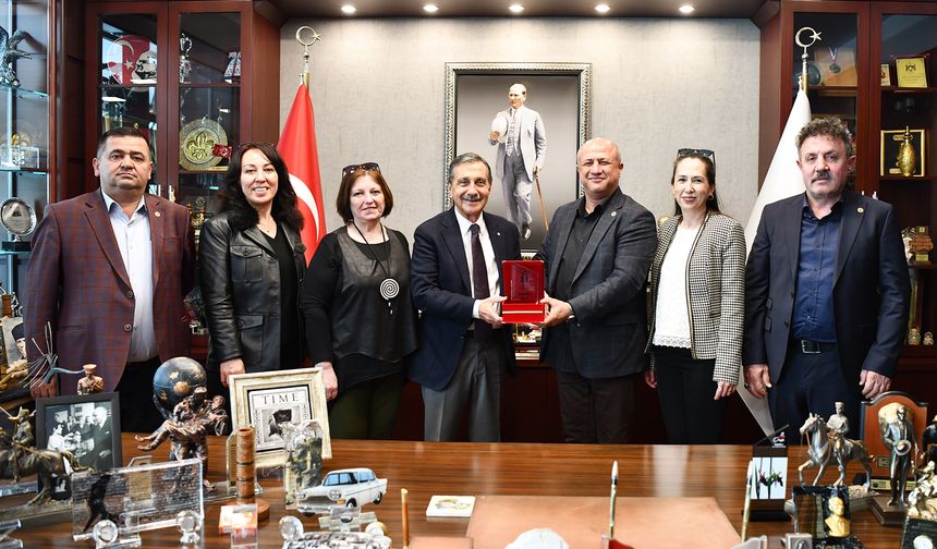Muhtarlardan Başkan Ataç’a Teşekkür Ziyareti