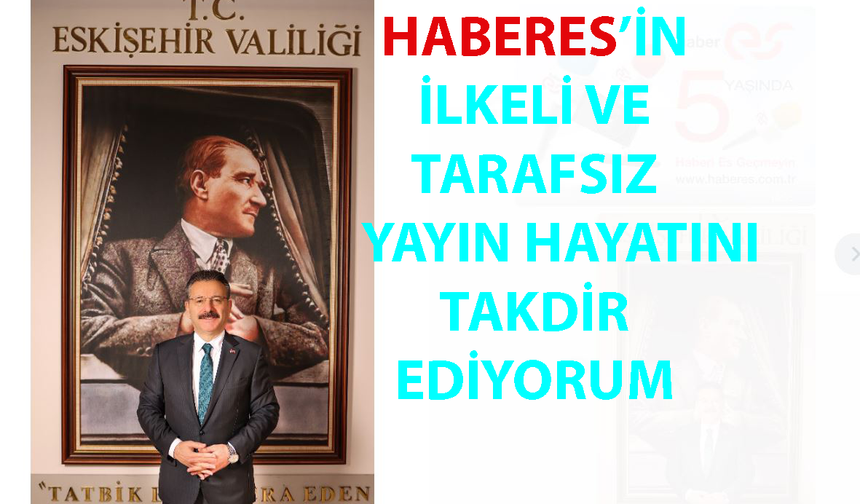 Vali Aksoy Haberes'in 5'nci Yaşını Kutladı
