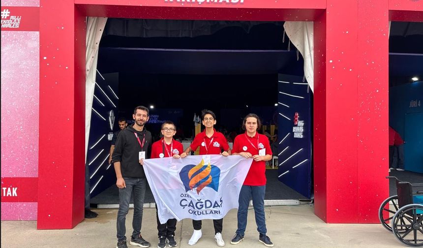 Çağdaş Okulları Uluslararası Teknofest’ten Derece İle Döndü