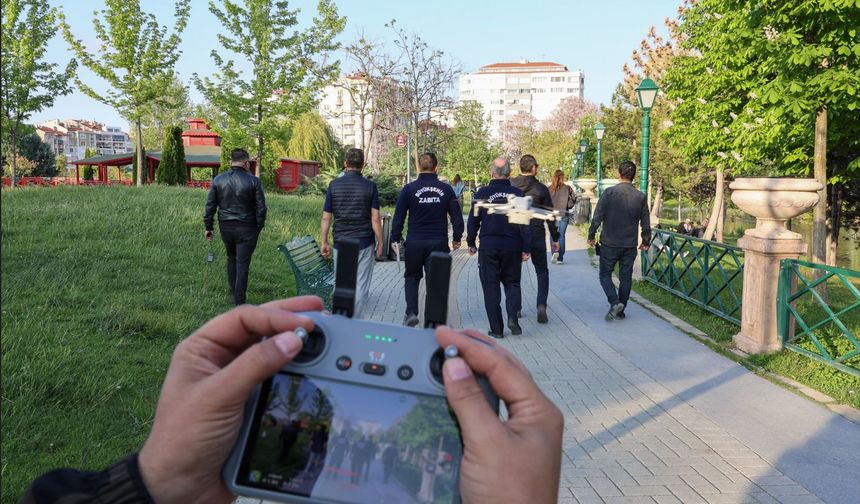 'Tertemiz Eskişehir'e Drone Ve Kameralı Destek