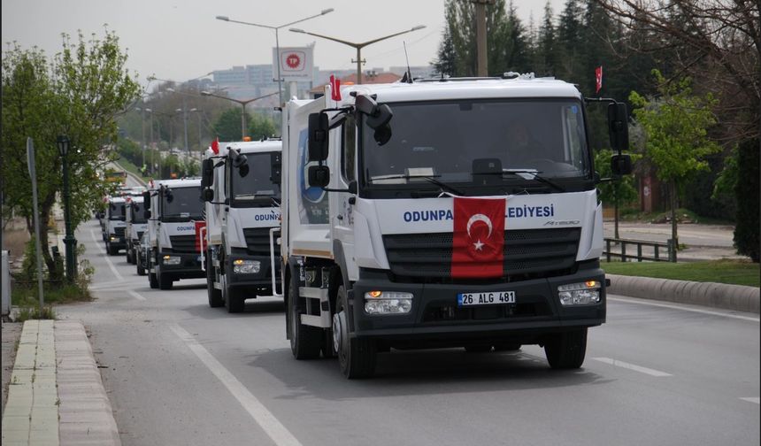 Odunpazarı’nda Yeni Araçlar Hizmete Girdi