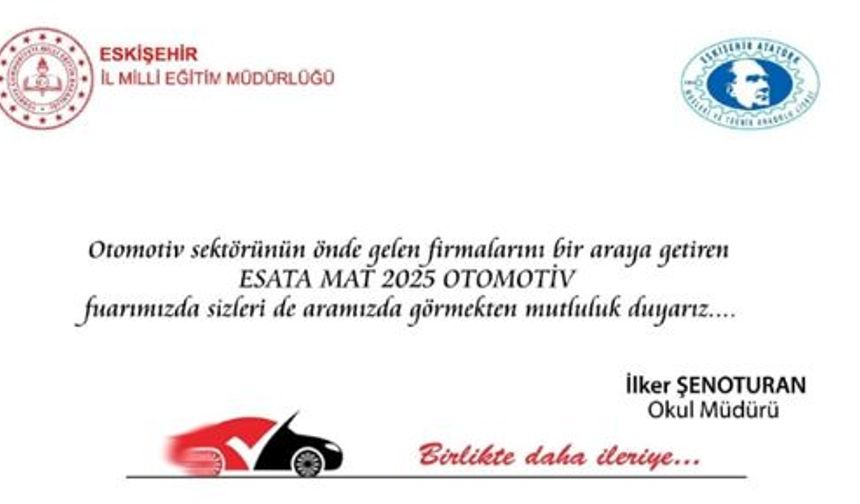 Atatürk Meslek'te Otomotiv Fuarı