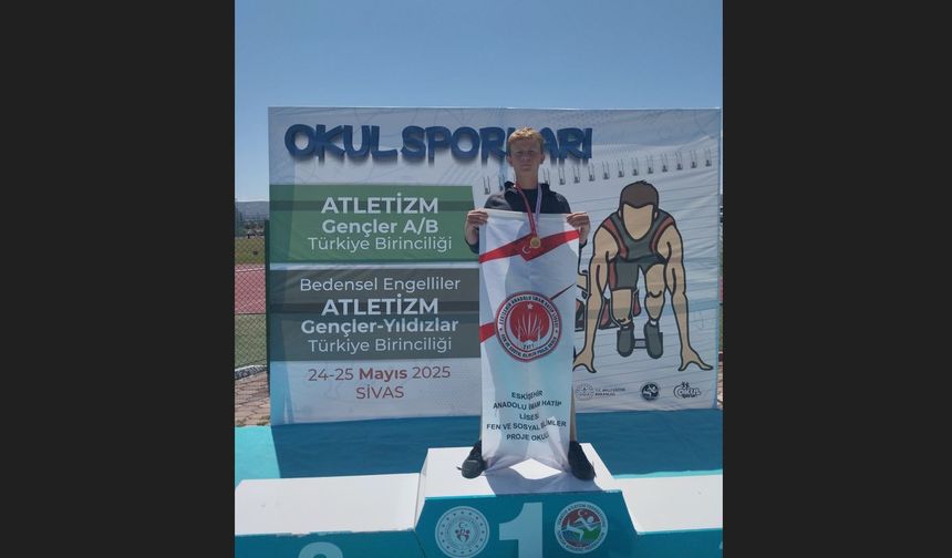 Eskişehirli öğrenci Türkiye şampiyonu oldu