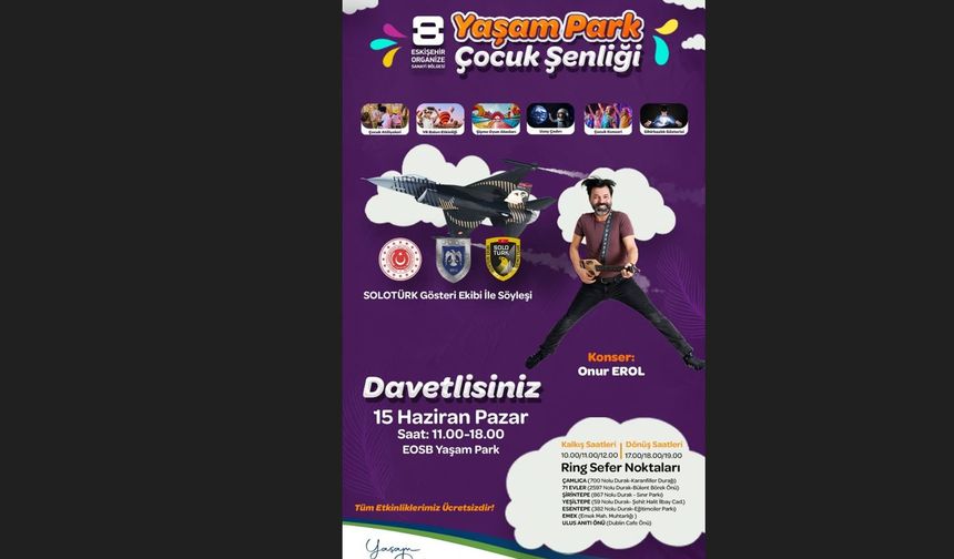Eskişehir OSB’den Çocuklara Festival Tadında Şenlik