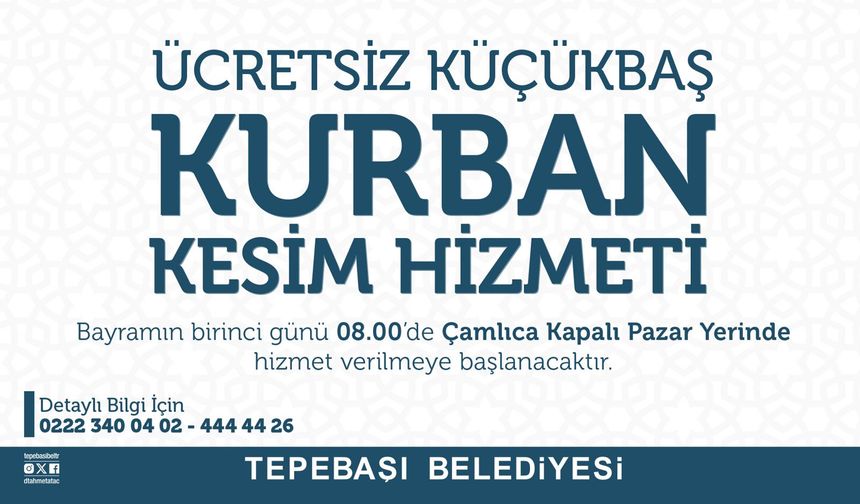 Tepebaşı’nda Kesim Alanı Hazır